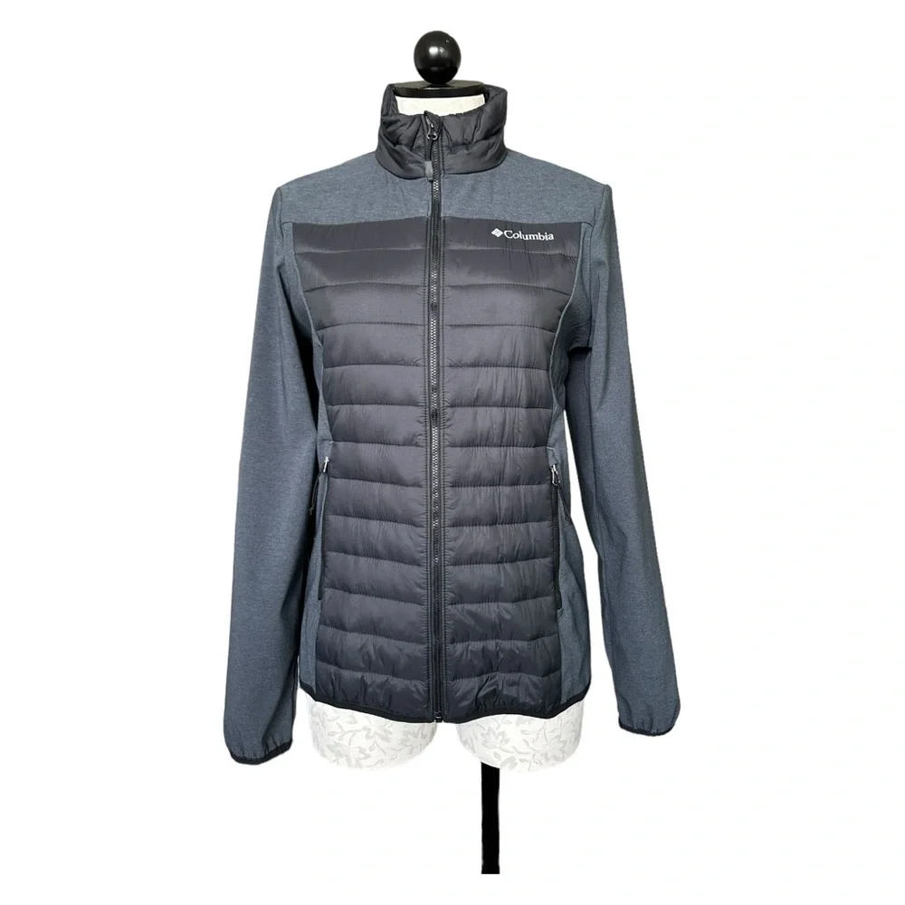 Columbia Women's Track Lines Hybrid Light Insulated Full Zip Jacket Size Small - Picture 15 of 16